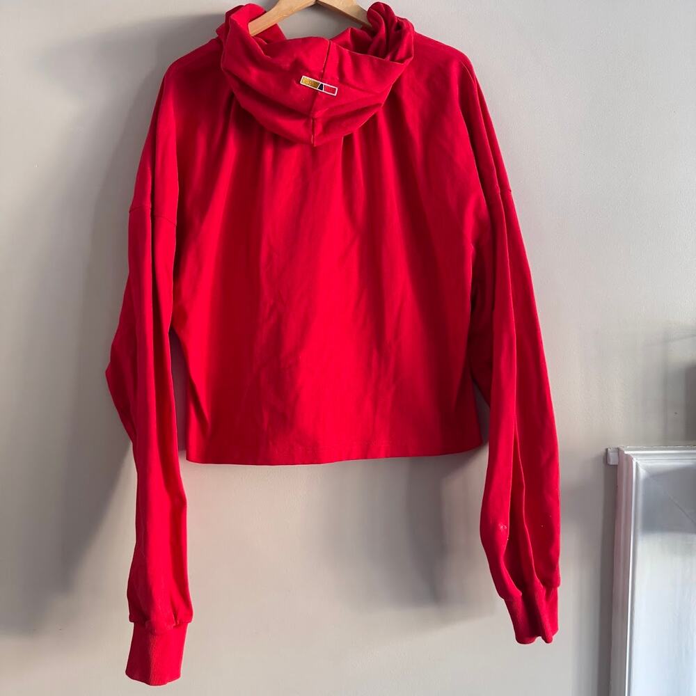 ❌SOLD❌ Reebok by Pyer Moss Red Hooded Sweatshirt Size Small Oversized - Picture 5 of 7